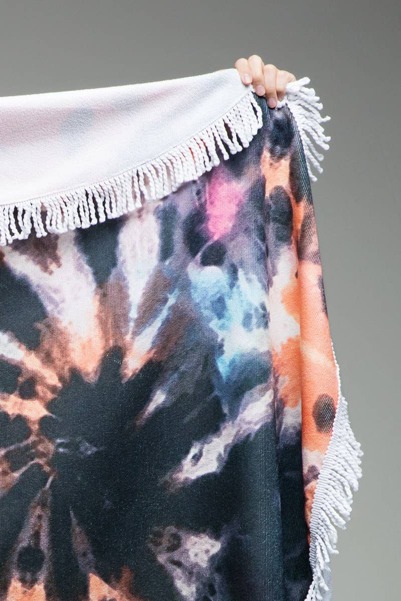 California Tie-Dye Towel - Greta Bean & Co.