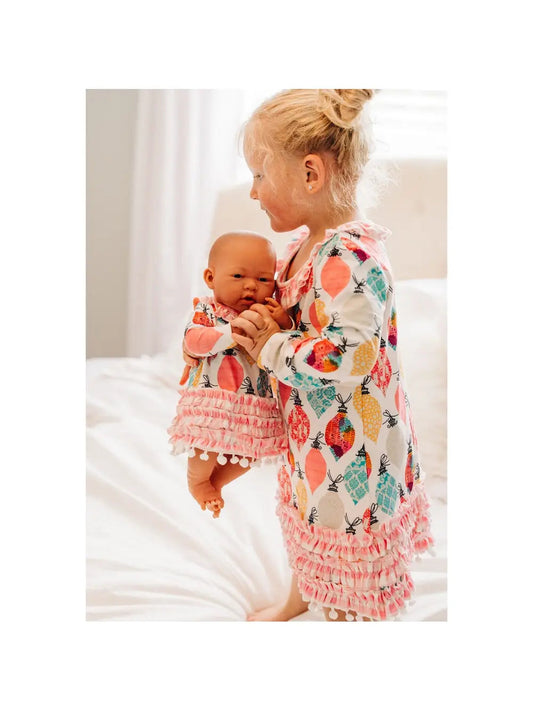 Christmas Ornaments Lace Gown with Bloomers Sugar Bee Clothing