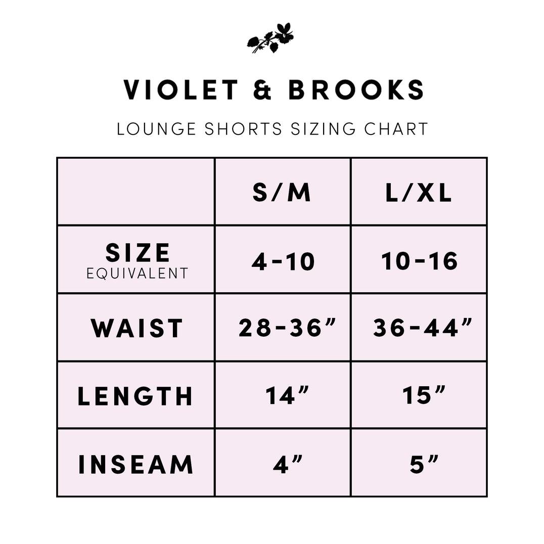 Colette Blue Toile PJ Shorts Violet & Brooks