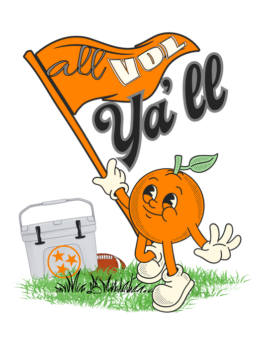 TN Vols All Ya'll Digital Art - Greta Bean & Co.