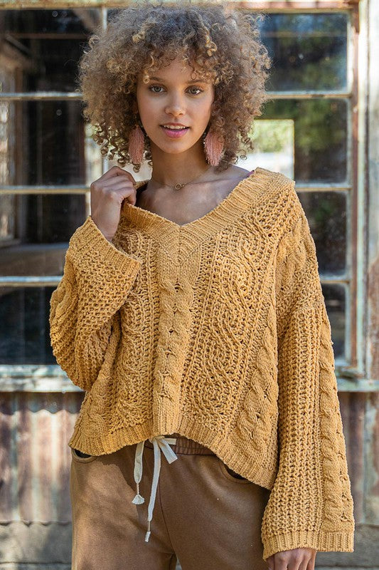 Twisted Knit Sweater POL