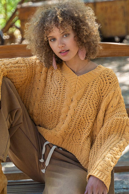 Twisted Knit Sweater POL