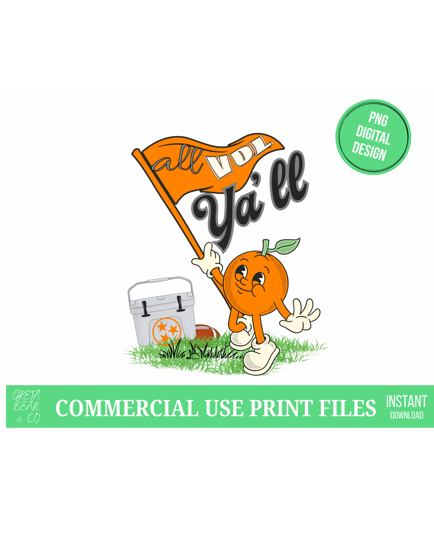 TN Vols All Ya'll Digital Art - Greta Bean & Co.