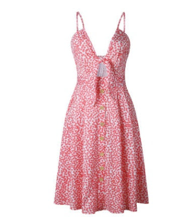 Women's Summer Sundress with Bow - Greta Bean & Co.