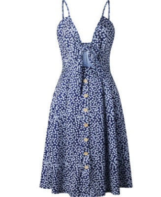 Women's Summer Sundress with Bow - Greta Bean & Co.