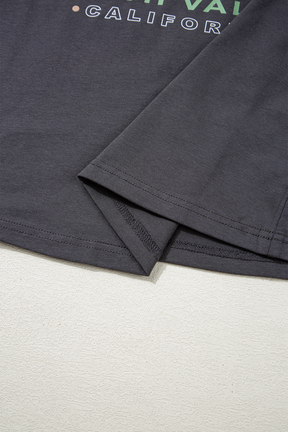 Dark Grey RISE WITH THE SUN Western Fashion Graphic Tee - Greta Bean & Co.