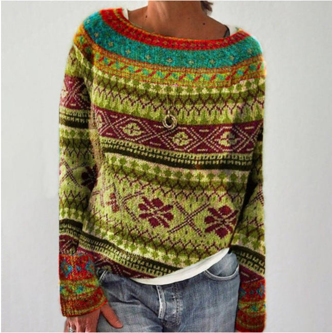 Women's Multicolor Sweater - Greta Bean & Co.