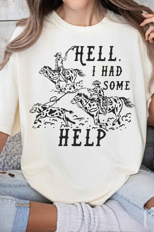 HELL I HAD SOME HELP GRAPHIC TEE ALPHIA