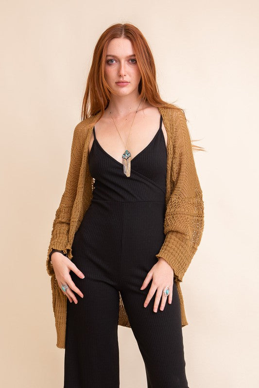 Knit Netted Cardigan Leto Accessories