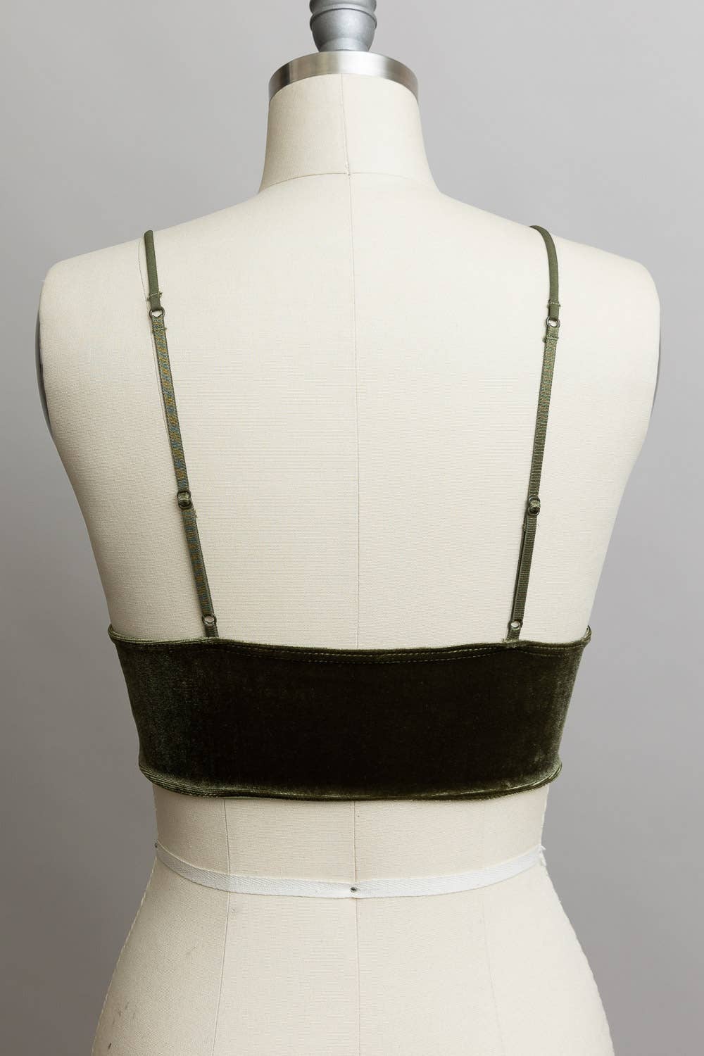 Velvet Longline Bralette: Black Leto Accessories