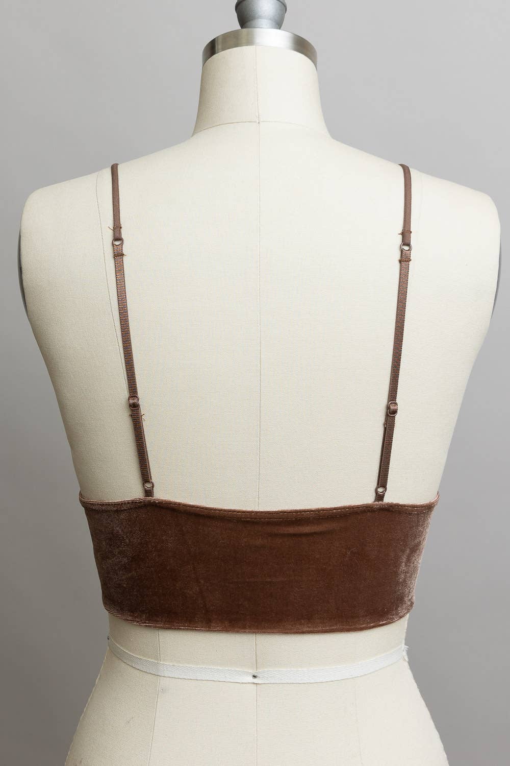 Velvet Longline Bralette: Black Leto Accessories