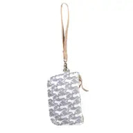 Canvas Deer Wristlet Pouch Clutch Clea Ray Canvas Bags & Clothing