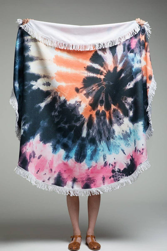 California Tie-Dye Towel - Greta Bean & Co.