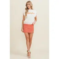 Tennessee VOLS Cursive Knit Embroidered Sleeveless Sweater - Greta Bean & Co.