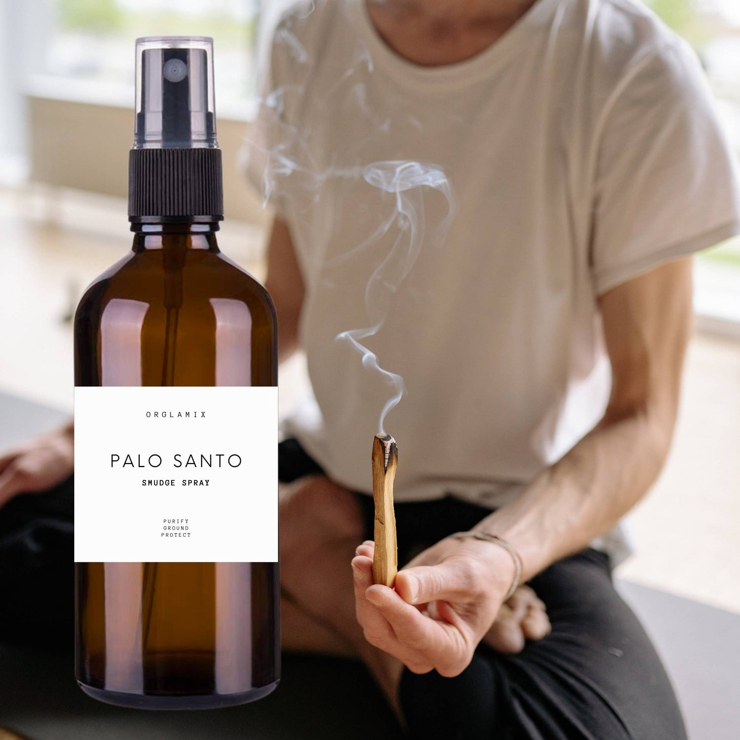 Palo Santo Spray | Liquid Smudge for Cleansing & Clearing Orglamix