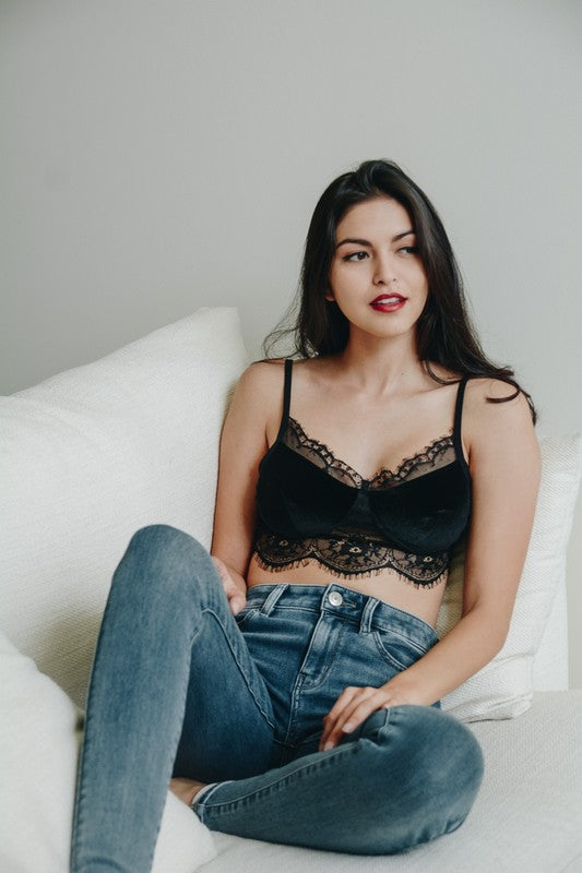 Velvet and Lace Half Cami Leto Accessories