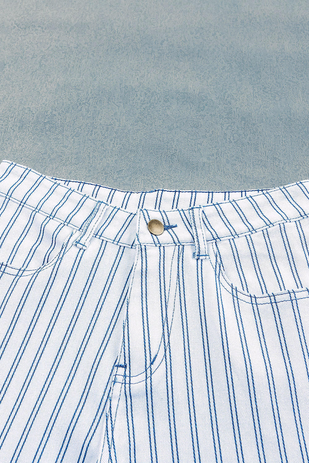 White High Waist Striped Print Flared Pants - Greta Bean & Co.