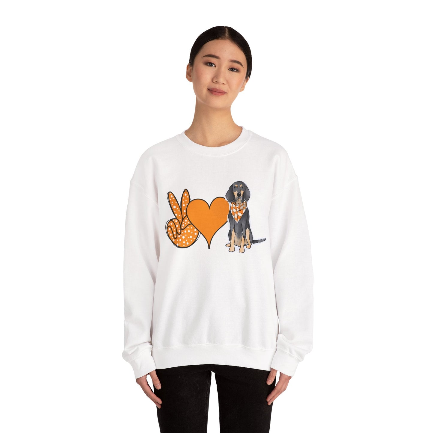 Smokey Peace, Love, Vols, Tennessee Sweatshirt Printify