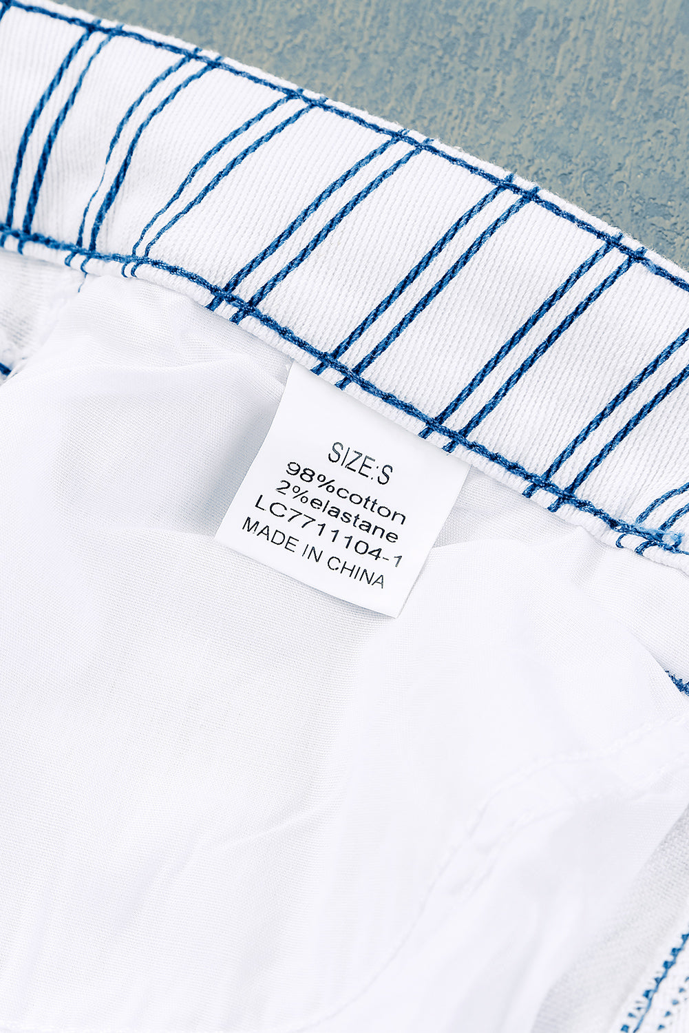 White High Waist Striped Print Flared Pants - Greta Bean & Co.
