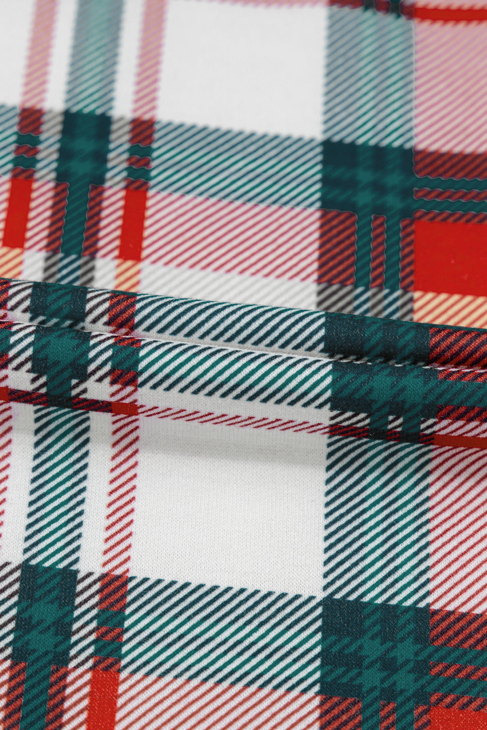 Red Christmas Plaid Print Two Piece Long Sleeve Pajamas Set Dear-Lover Dropshipping