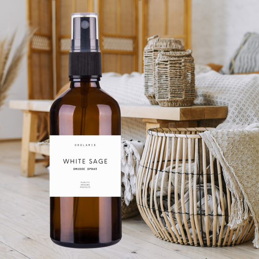 White Sage Smudge Spray | Clear Crystals, Space, Objects - Greta Bean & Co.