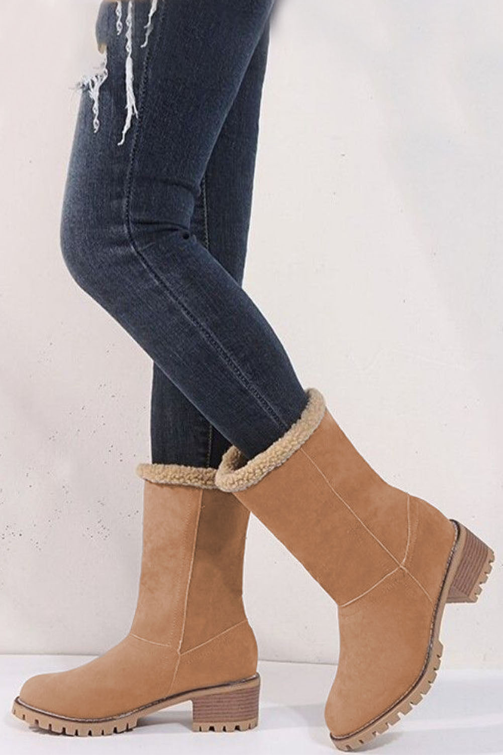 Brown Winter Fleece Lined Boots Greta Bean & Co.