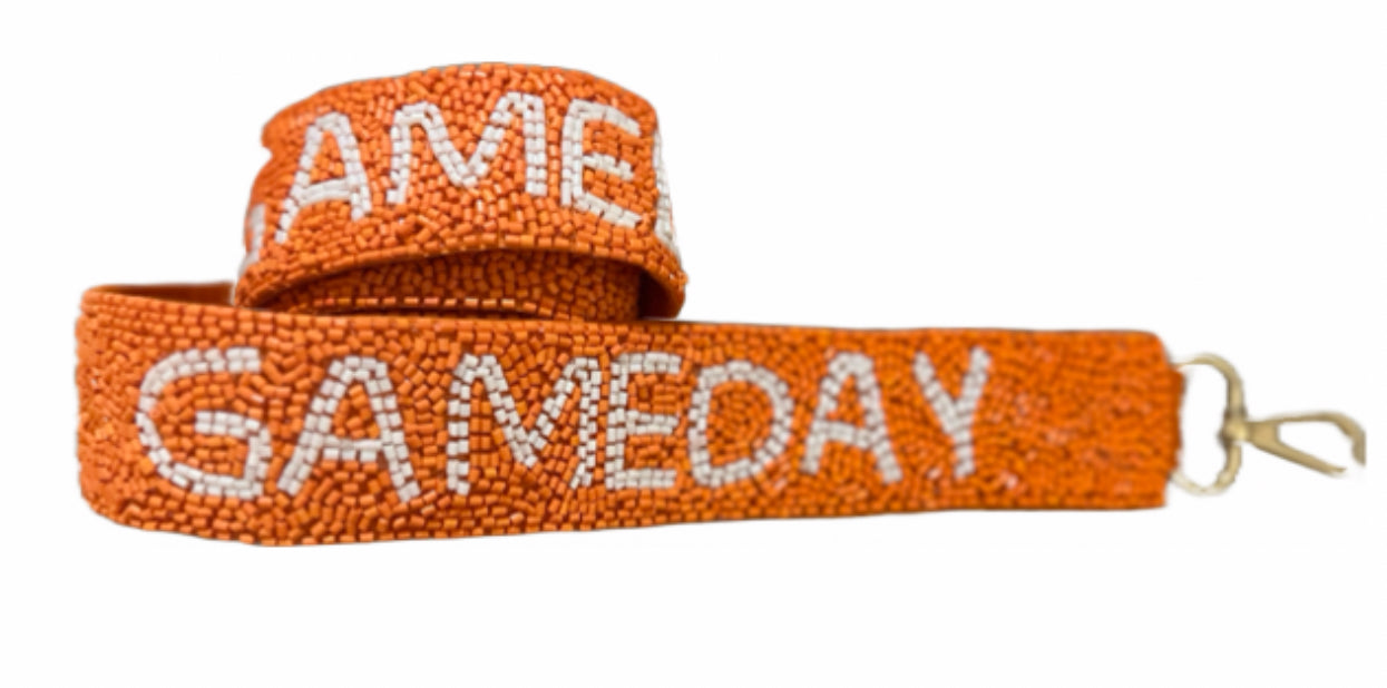 TN VOLS Beaded Gameday Purse Strap Greta Bean & Co.