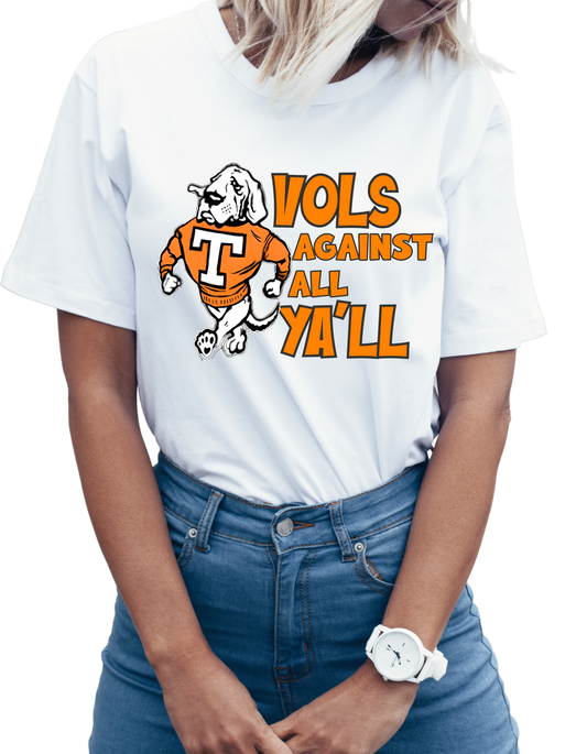 Tennessee VOLS Against All Ya'll Short Sleeve Tee (Copy) Greta Bean & Co.
