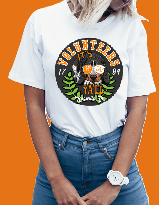 Tennessee VOLS Smokey Gameday Ya'll Short Sleeve Tee Greta Bean & Co.