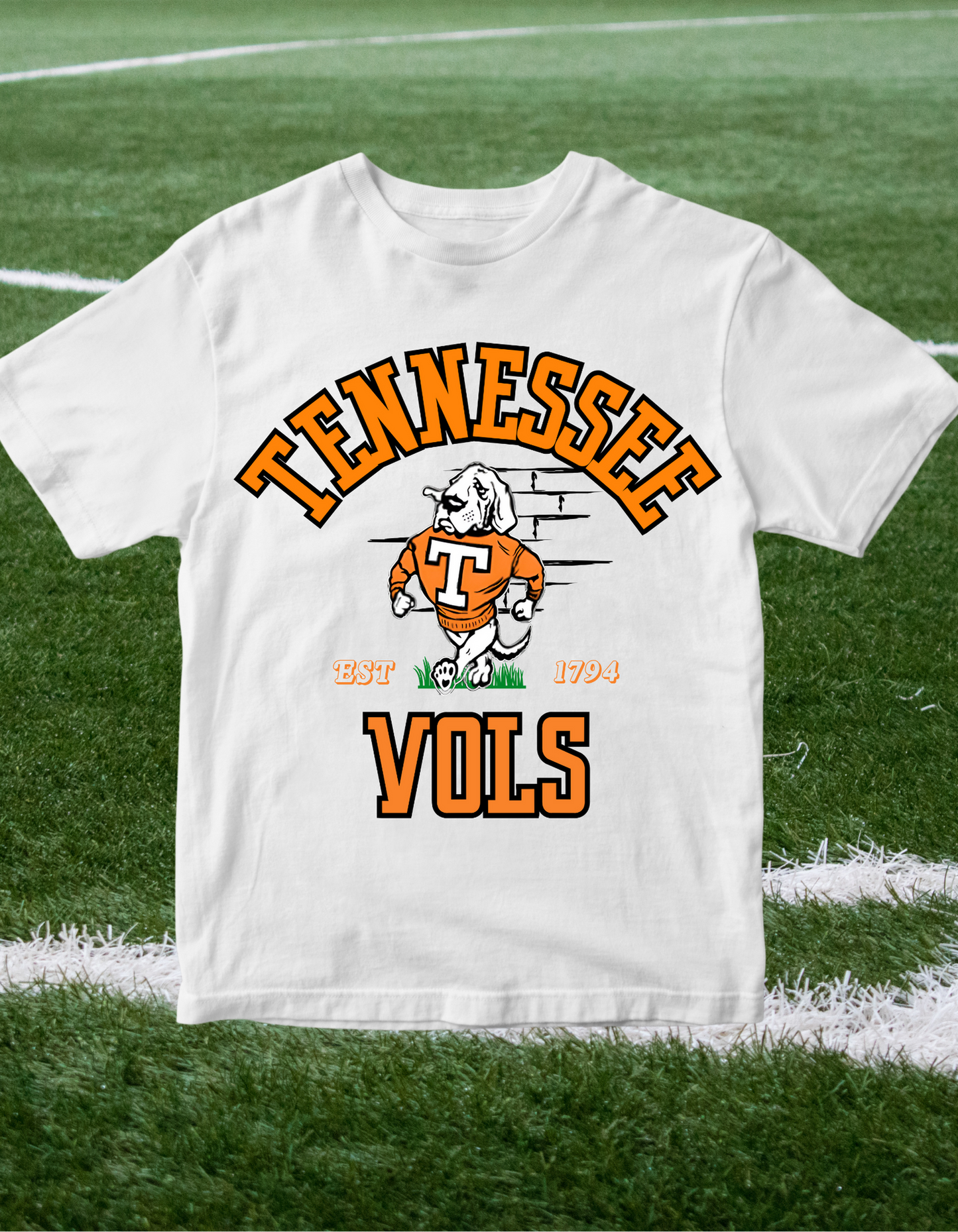 Tennessee VOLS Retro Smokey Mascot Short Sleeve Tee Greta Bean & Co.
