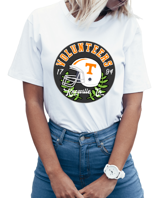 Tennessee VOLS Helmet Emblem Short Sleeve Tee Greta Bean & Co.