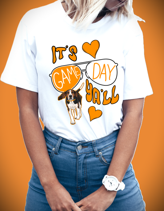 Tennessee VOLS Smokey Gameday Ya'll Short Sleeve Tee Greta Bean & Co.