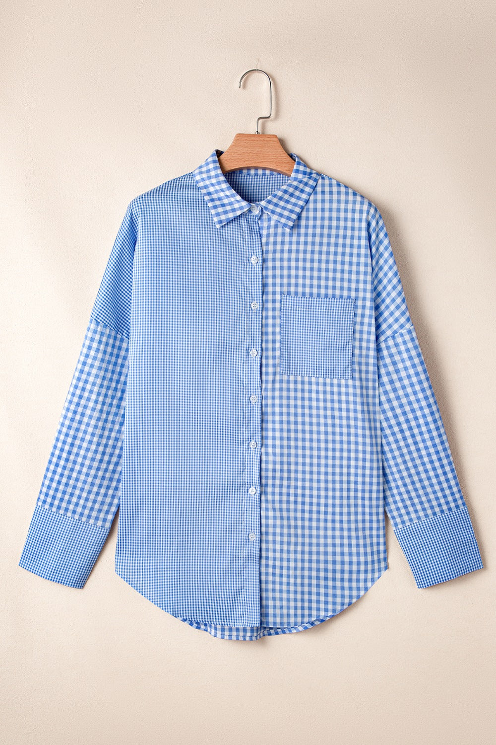 Plaid Button Up Long Sleeve Shirt Trendsi