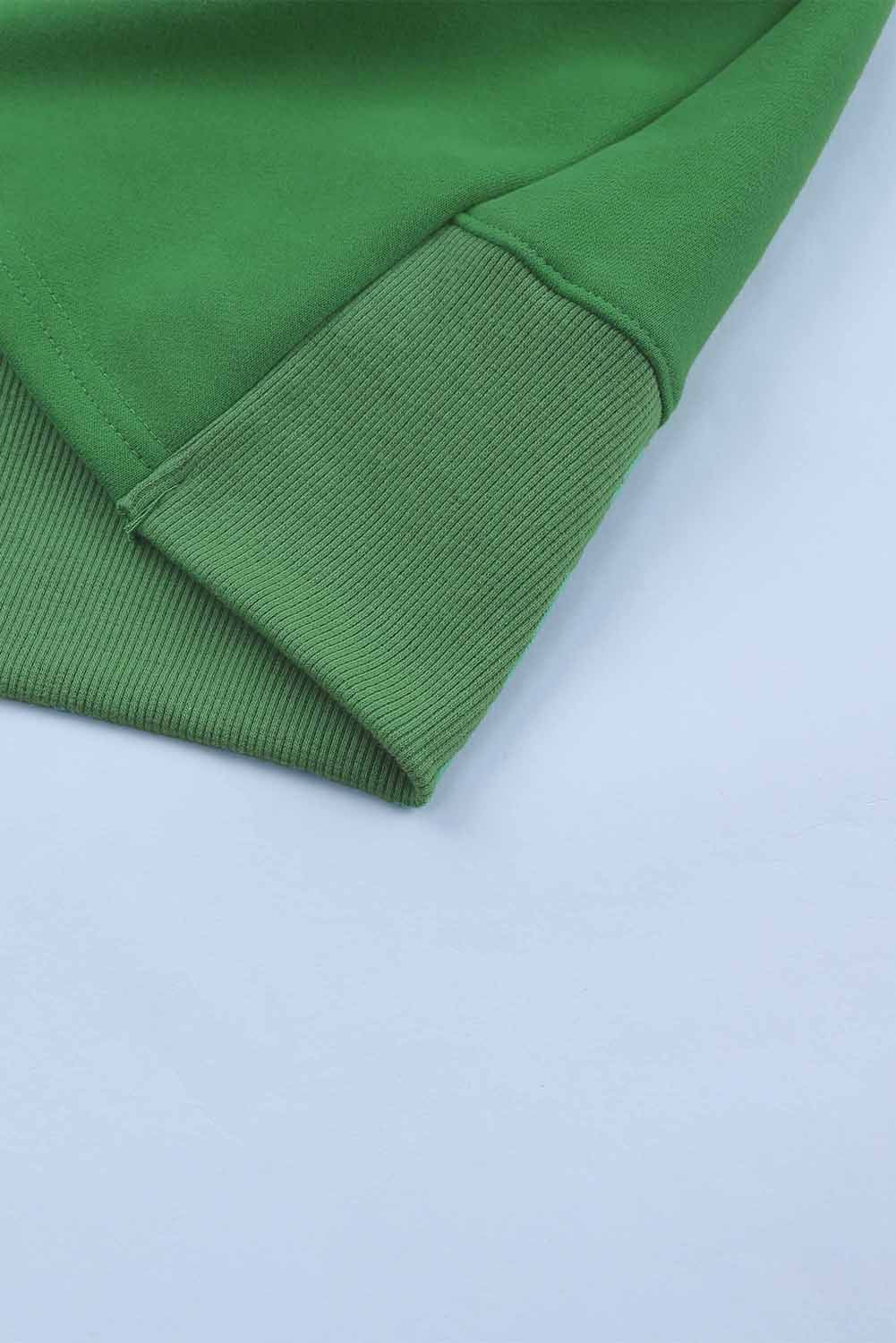 Kelly Green Henley Hoodie Greta Bean & Co.