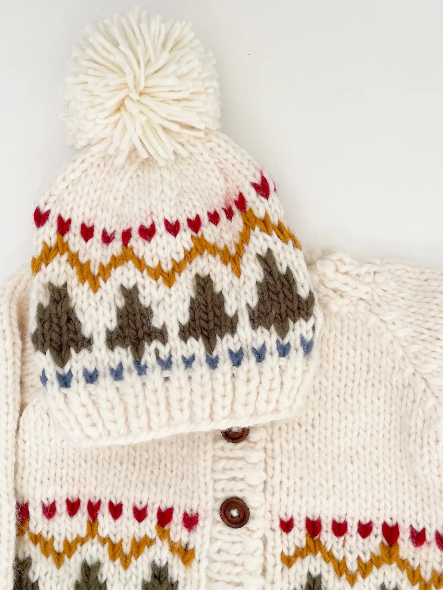 ADORABLE Holiday Tree Fair Isle Knit Cardigan | Kids and Baby Sweater The Blueberry Hill