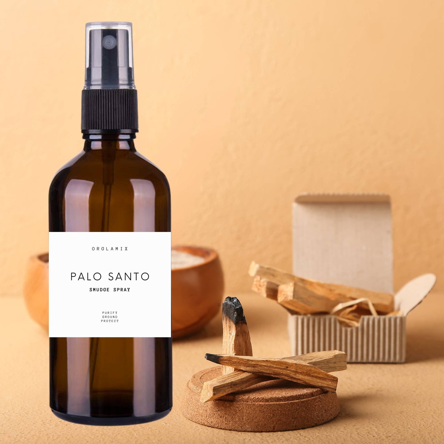 Palo Santo Spray | Liquid Smudge for Cleansing & Clearing Orglamix