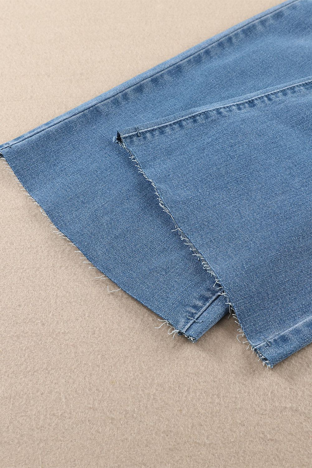 Sky Blue Dark Wash Mid Rise Flare Jeans Greta Bean & Co.