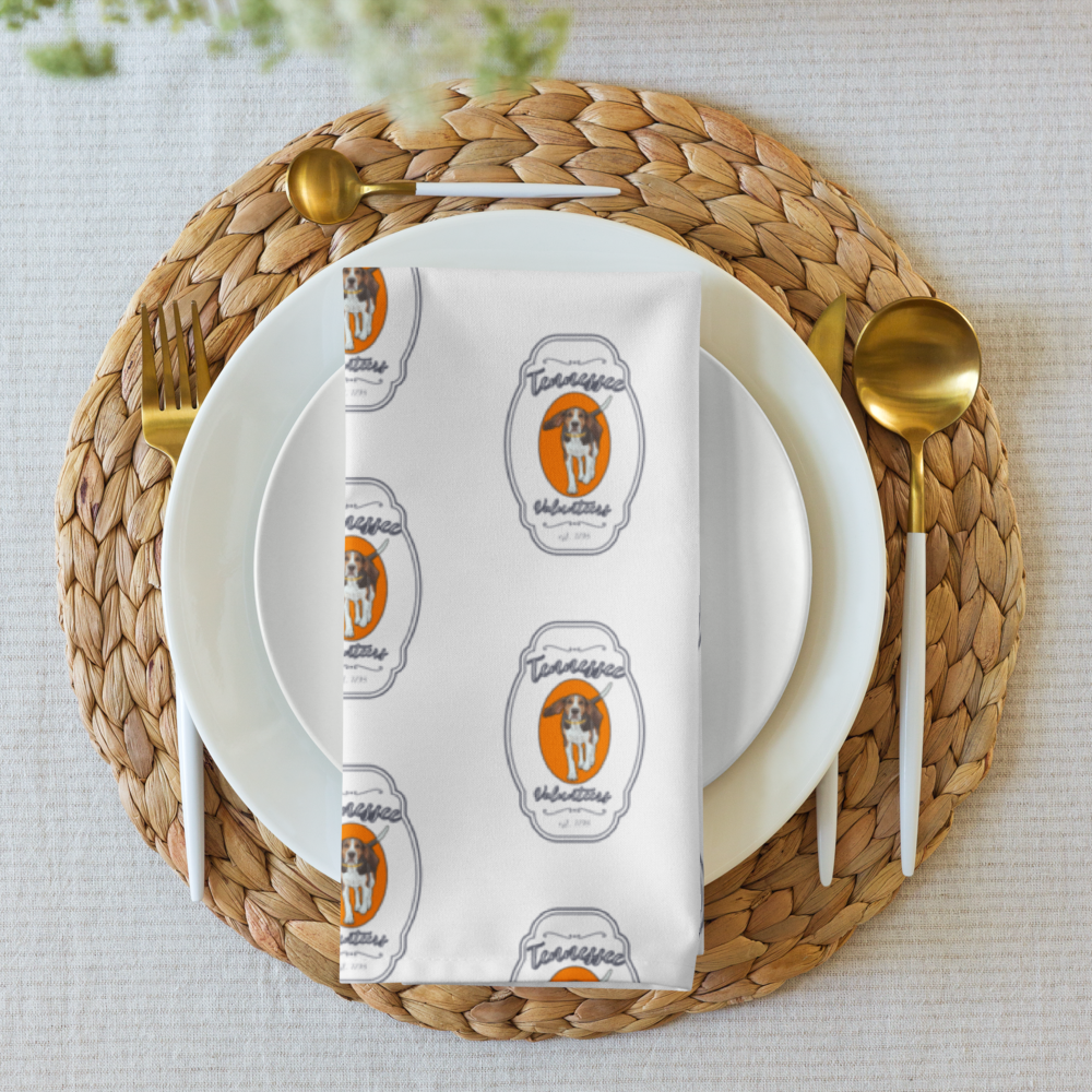 TN Volunteers Smokey Cloth Napkin Set Greta Bean & Co.