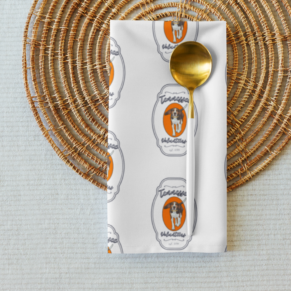 TN Volunteers Smokey Cloth Napkin Set Greta Bean & Co.