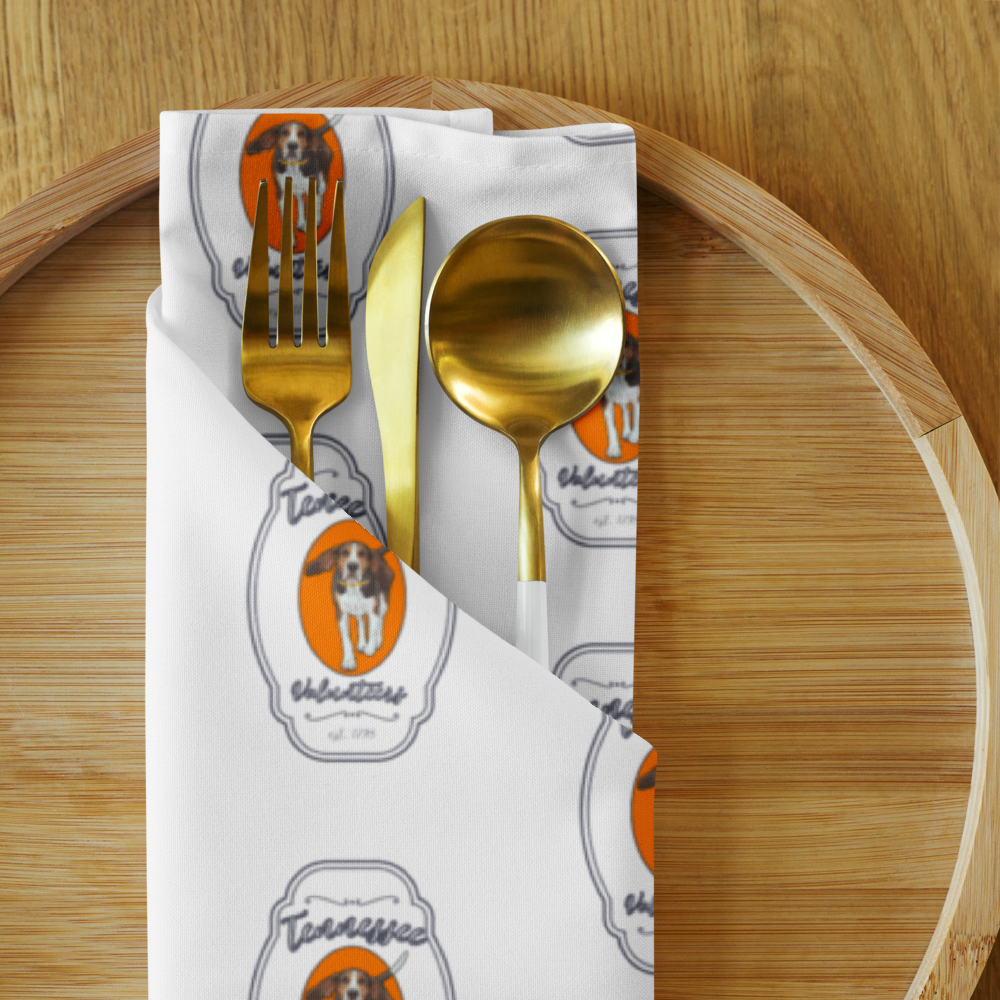 TN Volunteers Smokey Cloth Napkin Set Greta Bean & Co.