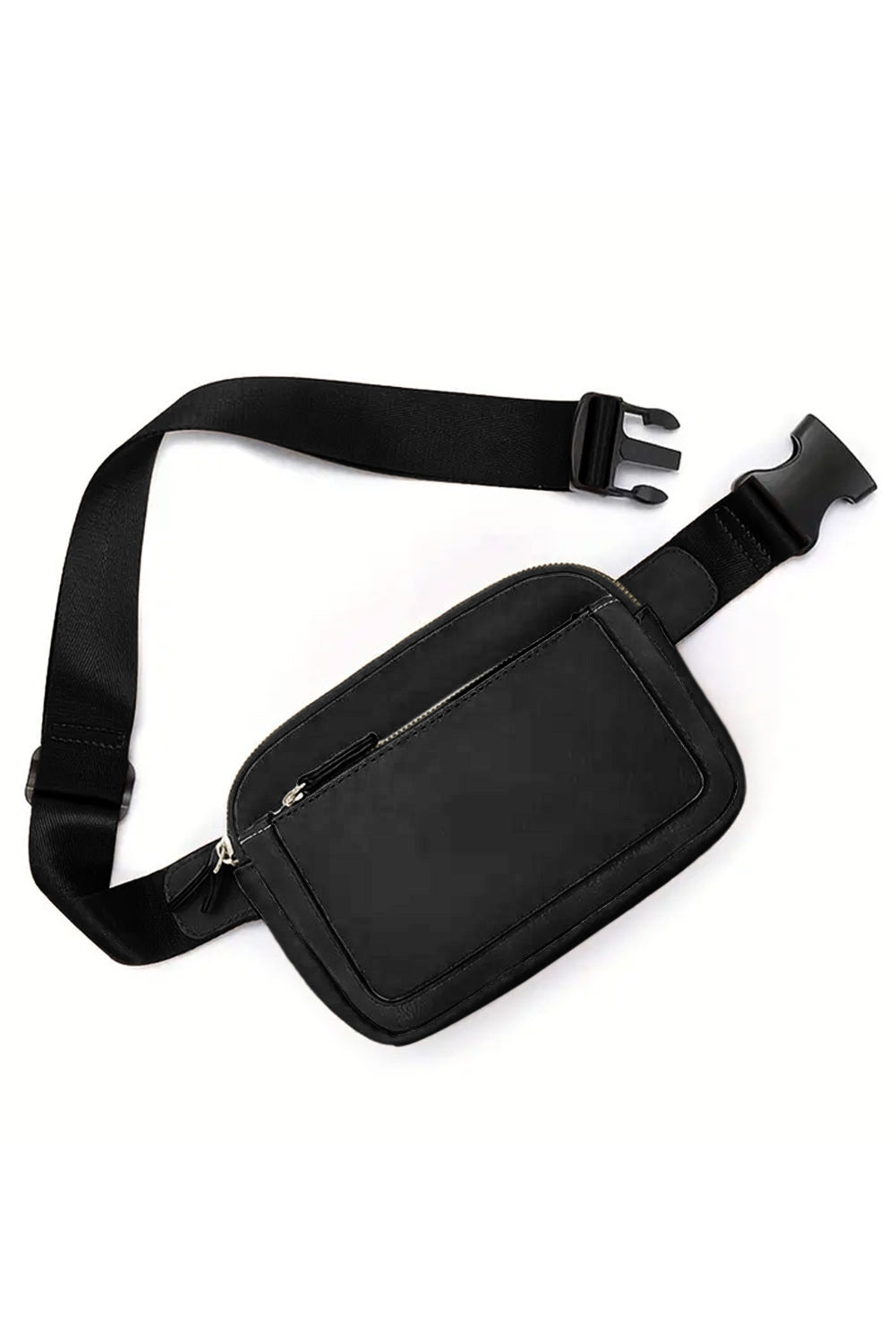 Black Minimalist Multi-zipped Crossbody Bag Greta Bean & Co.