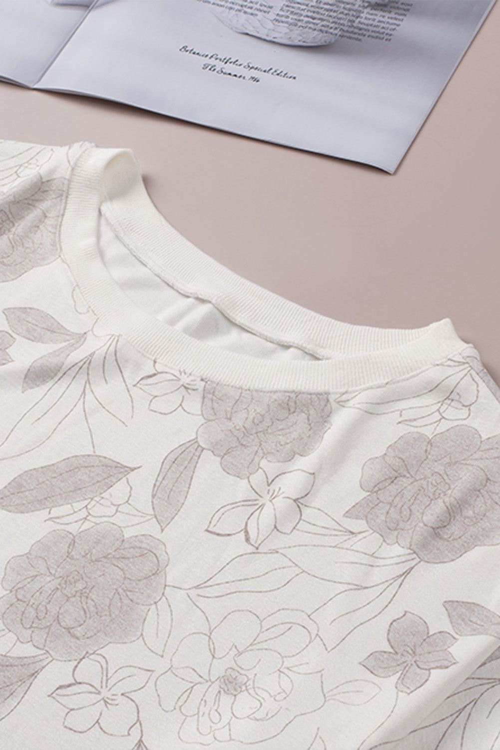 Floral Print Long Sleeve Top and Shorts Lounge Set Greta Bean & Co.