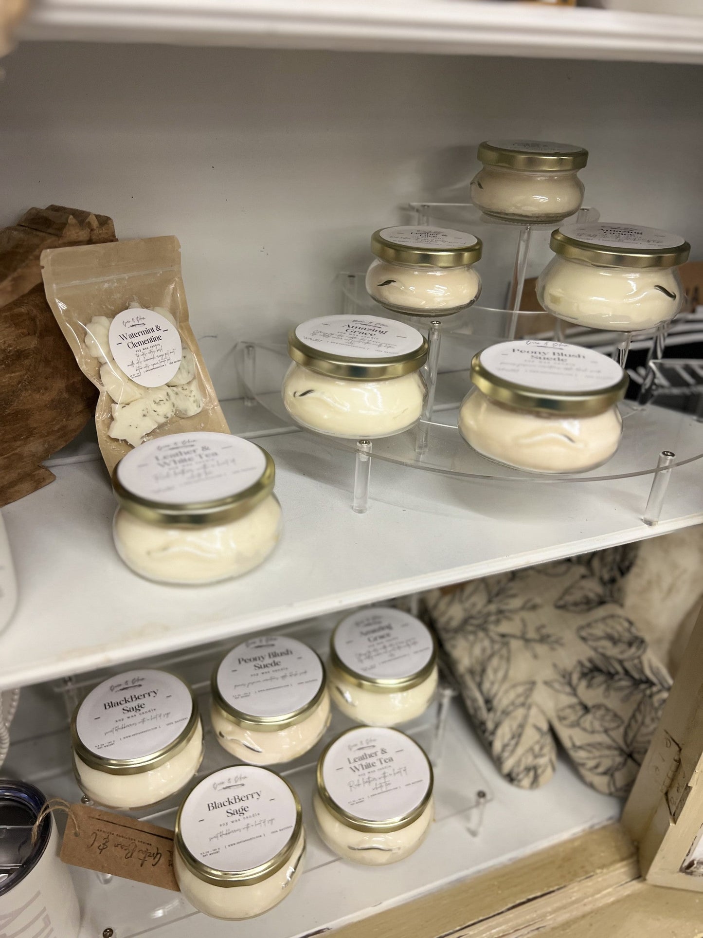 Watermint & Clementine Soy Candle - Greta Bean & Co.