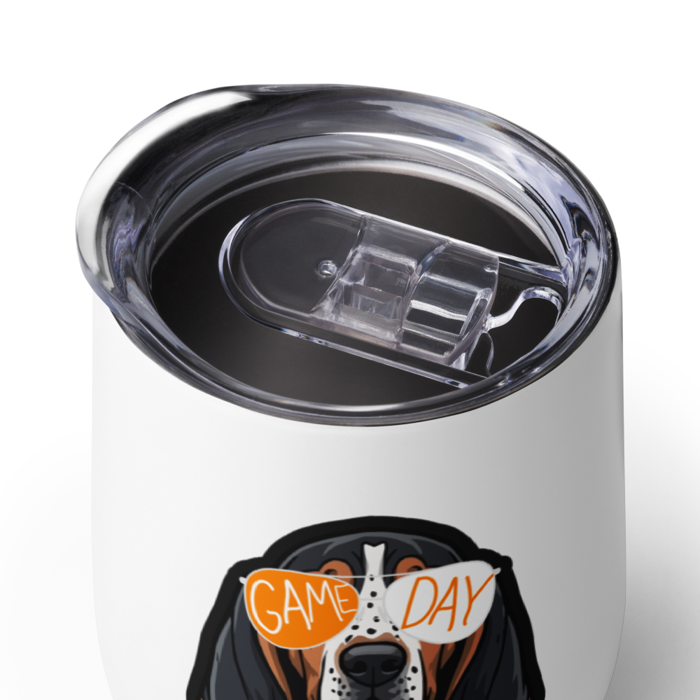 TN VOLS Smokey Gameday Wine tumbler Greta Bean & Co.