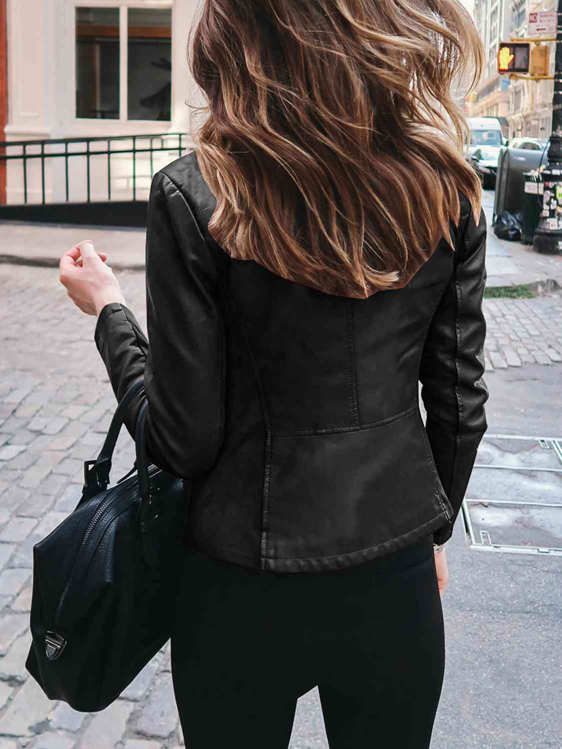 Mock Neck Zip Up Jacket**** Greta Bean & Co.