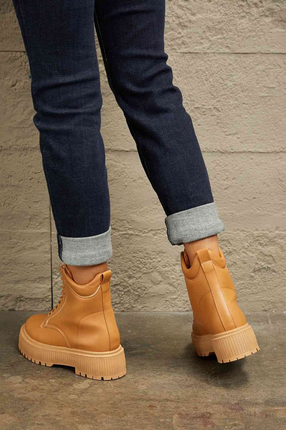 East Lion Corp Platform Combat Boots Greta Bean & Co.