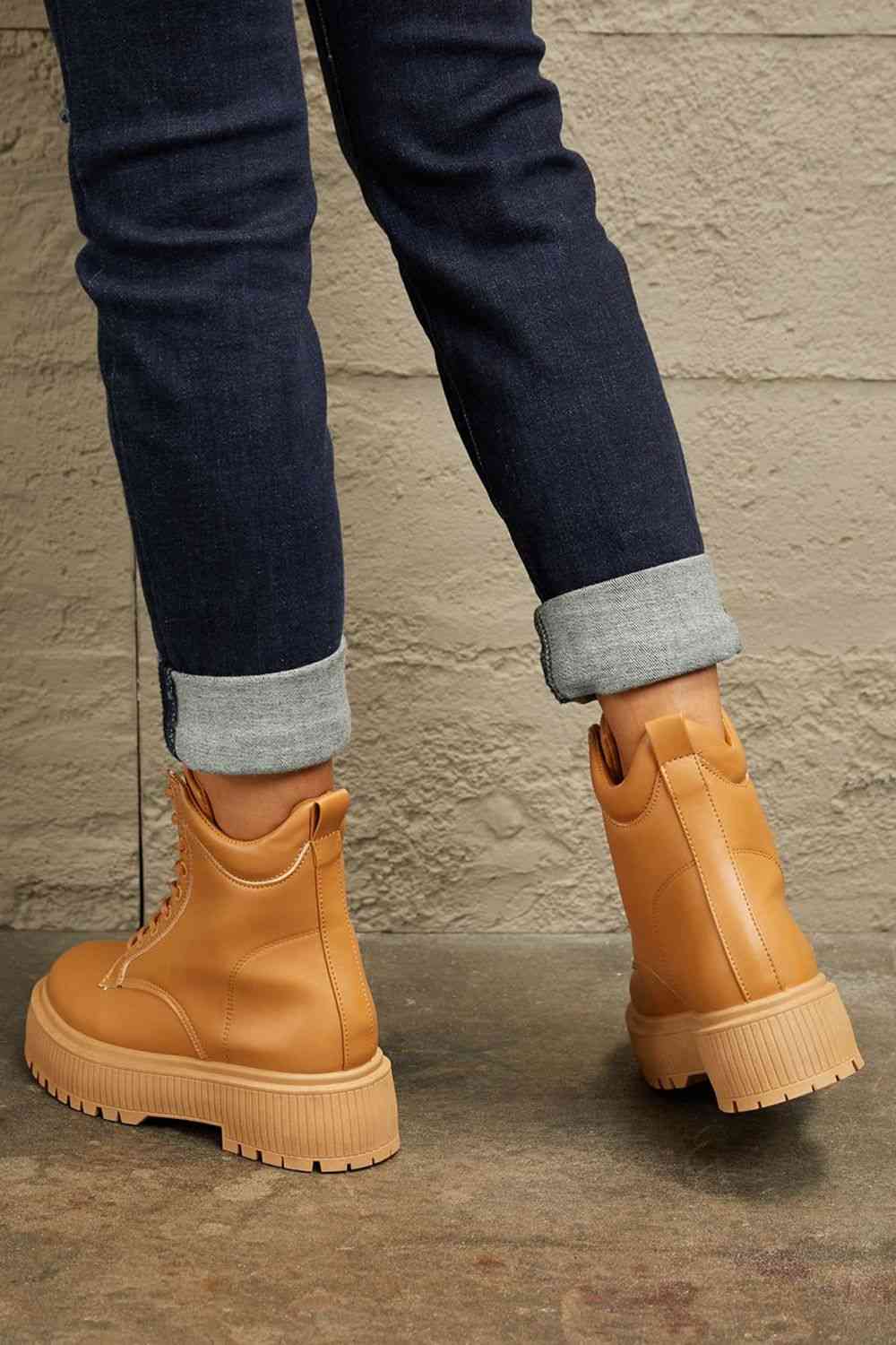 East Lion Corp Platform Combat Boots Greta Bean & Co.