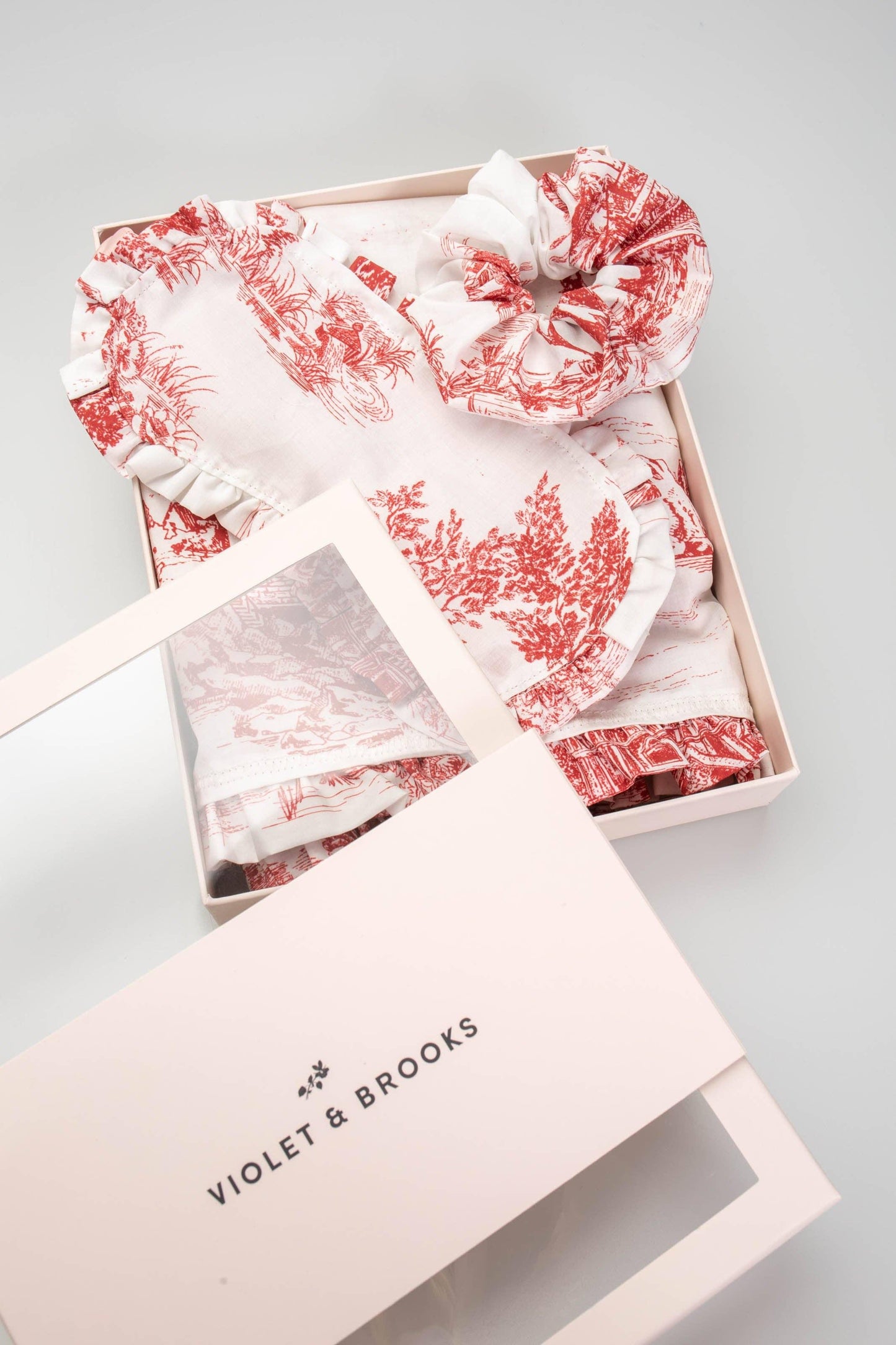 Colette Red Toile Boxed PJ Bundle - Greta Bean & Co.
