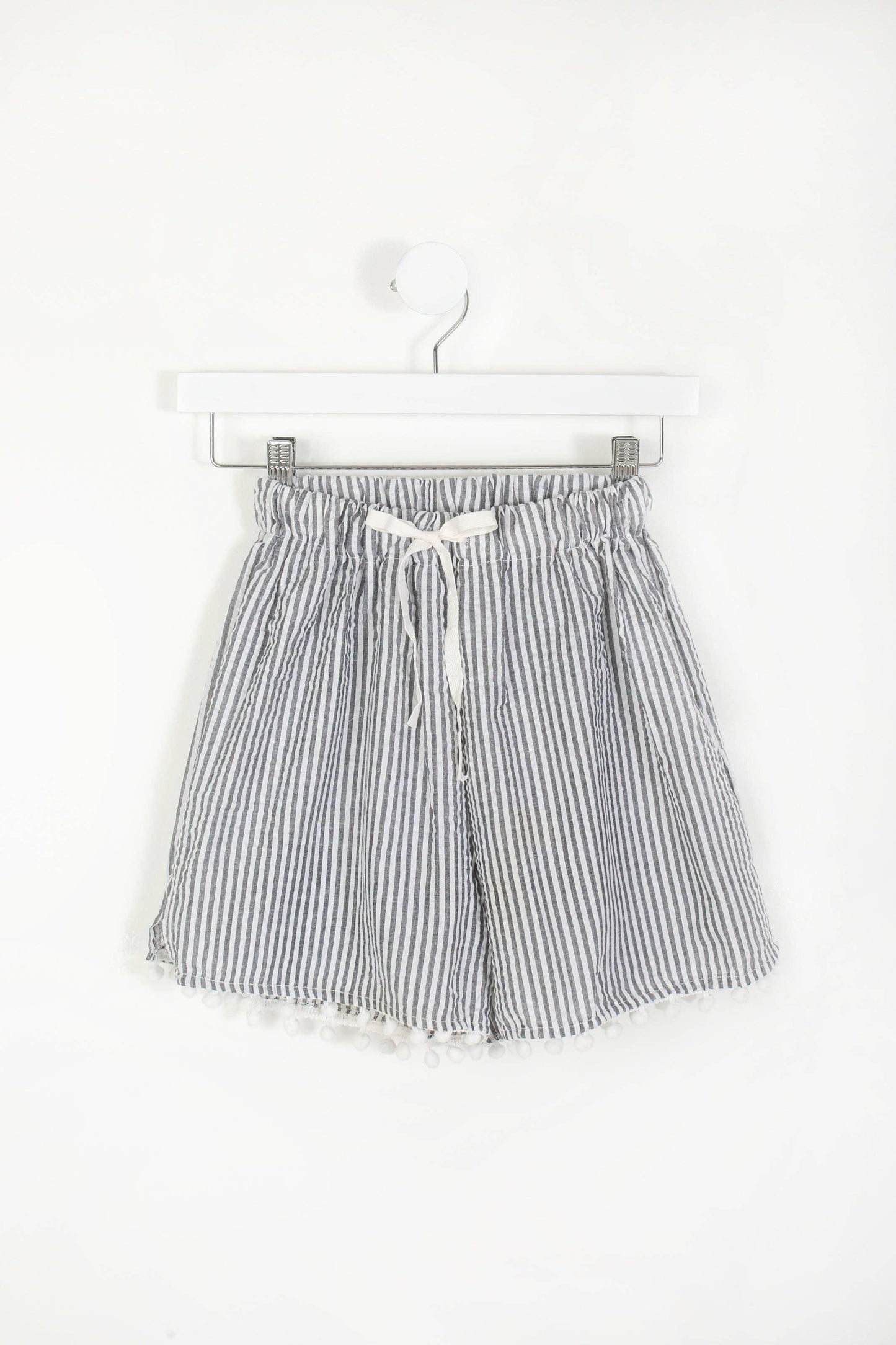 Skylar Linen PomPom PJ Shorts Violet & Brooks