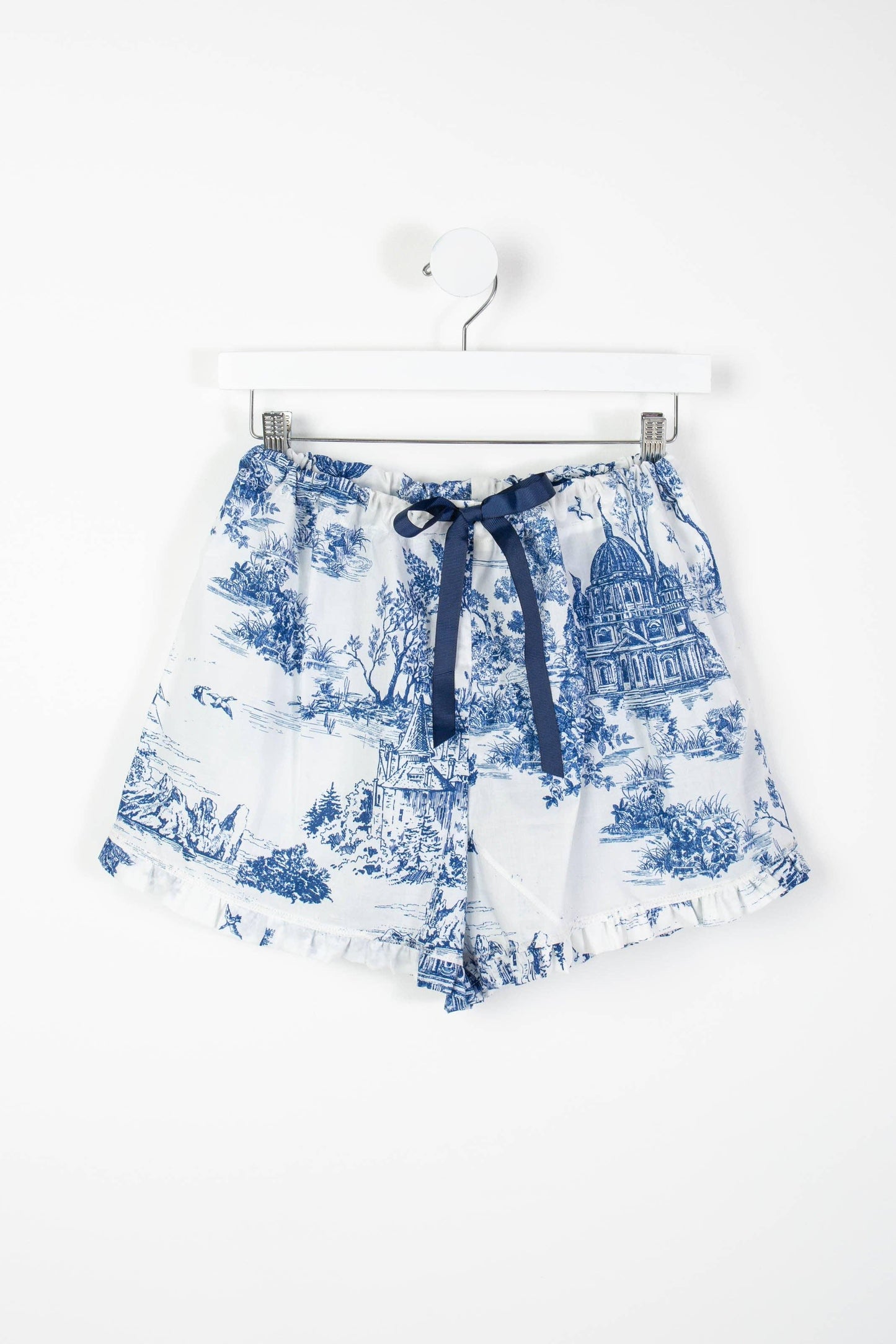 Colette Blue Toile PJ Shorts Violet & Brooks